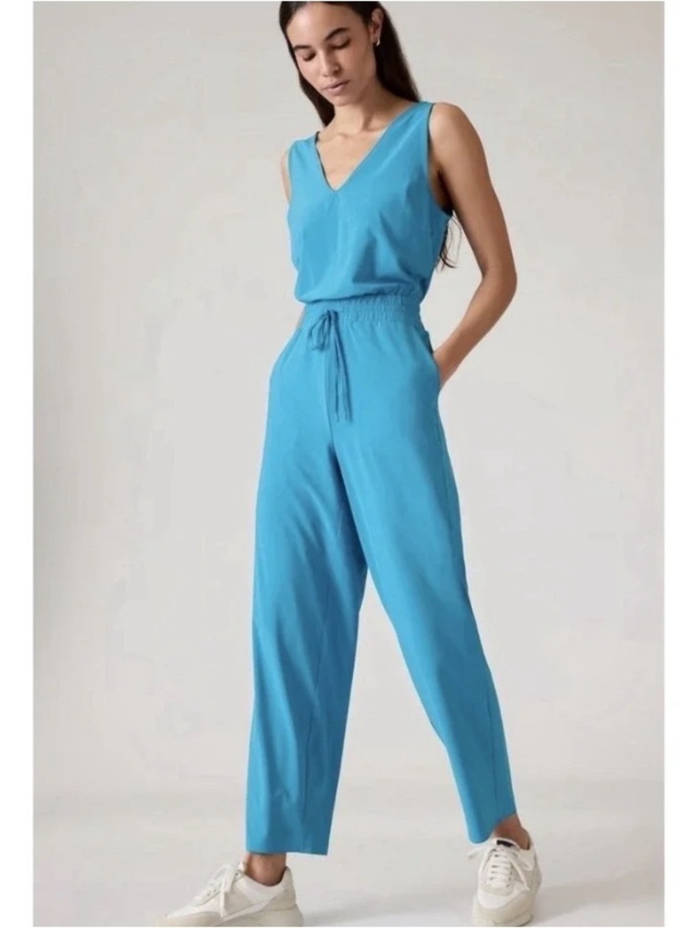 Gorgeous NWT Athleta Avenue Jumpsuit in Pacific Blue 1X